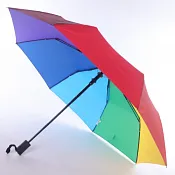 "ArtRain" Зонт женский, 3 слож., автомат, цв. радуга