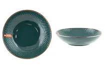 "Ornament" Deep green Тарелка суповая 20см