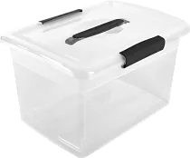 "Keeplex" Ящик для хранения "Vision" с крышкой и ручкой 14л, 37х27,4х22,2см, цв.прозрач.