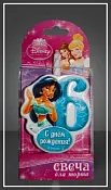 "Disney" Свечи для торта "Принцесса Жасмин 6"