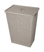 Корзина для белья "Wenge" 35л, 46х39,9х27,2см, цв.серый