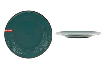 "Ornament" Deep green Тарелка обеденная 27см