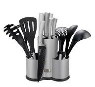 Набор ножей и кухонных аксессуаров на подставке 12пр.