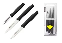 "Arcos" Nova Набор ножей для чистки овощей 3шт. цв.черный