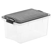 COMPACT Контейнер для хранения с крышкой 4,5л, 27х18,5х15см, цв.прозрачный/антрацит