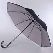 "ArtRain" Зонт мужской, трость, автомат, цв.черный, серебро