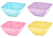 Миска салатная квадратная "CLOVER" 1,6л, цв. в ассорт.