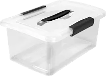 "Keeplex" Ящик для хранения "Vision" с крышкой и ручкой 7л, 35х23,5х14,8см, цв.прозрач.