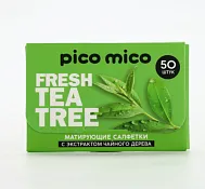 "Pico Mico" Матирующие салфетки с экстрактом зеленого чая 50шт.