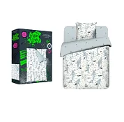 "Василиса" Комплект постельного белья "Морской кит" 1,5сп, 70х70см, поплин