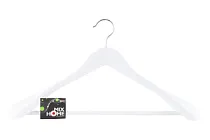 "Wood white" Вешалка деревянная с широкими плечиками 45х6х23см