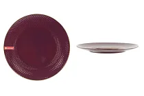 "Ornament" Burgundy Тарелка обеденная 27см
