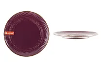 "Ornament" Burgundy Тарелка десертная 19,5см