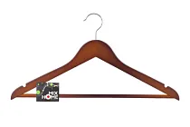 "Wood dark" Вешалка деревянная, с перекладиной 45х23см