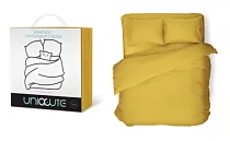 "Uniqcute" Комплект постельного белья "Kari" евро, 50х70см, цв.горчичный,поплин