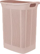 "Keeplex" Корзина для белья "Ajur" 50л, 43х34х59см, цв.бежевый топаз