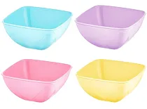 Миска салатная квадратная "CLOVER" 400мл, цв. в ассорт.