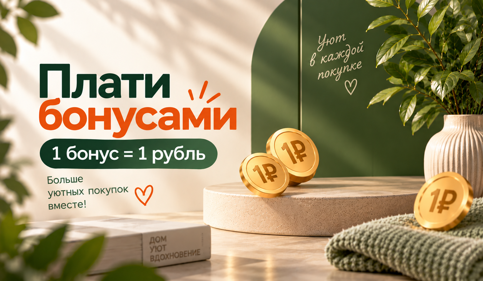 Плати бонусами