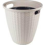 Кашпо напольное "Ротанг" с внутр.горш. d=23см h=23см 7л