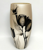 "Хрустальные розы" Ваза-амфора 30cм