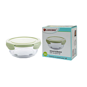 "Soft color" Контейнер стекло 0,96л кругл. 17,2х6,6см.