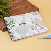Скетчбук "Leaves in paints" 14х20см
