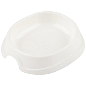 "Рыжий кот" Миска для корма 13,5х12,5х3см, цв.белый