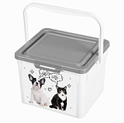 "LUCKY PET" Контейнер для корма 5,3л цв.серый
