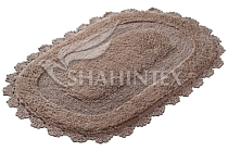 SHAHINTEX ZEFIR Коврик для ванной 50х80см, цв.бисквитный