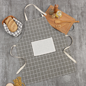 Фартук "Клетка" 56х70см, цв.бежевый