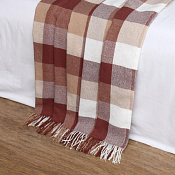 Плед "Пикник" 200х230см, бел-беж-тер