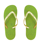 "Forio" Сланцы женские "Monstera Leaves" размер 41, цв.песто/золотистый