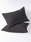 "Holiday" Набор наволочек 50х70см 2шт, цв.графит, полисатин