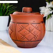 Горшочек для запекания "Аппетитный" 0,5л молочение