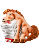 Магнит "От работы кони дохнут" 7см