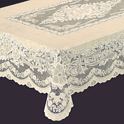 "Ажурная" Скатерть "Presea" 120х150см цв.сепия