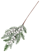 Ветка декоративная "Рождественское чудо" 57см