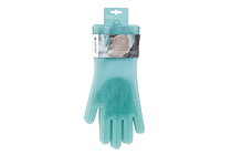 "Water blue" Перчатки силиконовые для мытья посуды