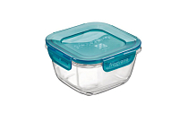 "Bormioli" Frigoverre Evolution Blue" Контейнер стекло 0,42л квад. 12см