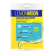 "Lemon Moon" Набор салфеток вискозных 3шт. 30х38см, 3цв.