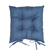 Подушка на стул "Бостон" 40х40см цв.синий