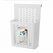 "Econova" Корзина подвесная на дверцу 24х12х34см, цв.белый