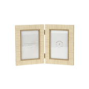 Фоторамка настольная "Bamboo" на 2 фото 10х15см, цв.светло-коричневый