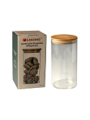 Банка для хранения дерев. крышка 1280мл, h=19см, в п.у.