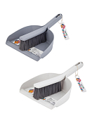 Набор: щетка-сметка с совком 30x22см, 2цв.