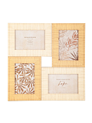 Фоторамка настенная "Bamboo Arch" на 4 фото 10х15см, цв.бежевый