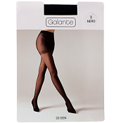 "Galante" Колготки капроновые с шортиками 20 DEN цв.черный, р.1/2, 3, 4