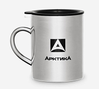 "Арктика" Термокружка с двойными стенками и крышкой, невакуумная 350мл