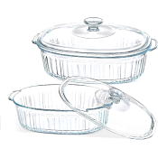 "TalleR" Кастрюля из жаропрочного стекла 2,5л