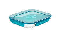 "Bormioli" Frigoverre Evolution Blue Контейнер стекло 0,77л прям. 23х18см